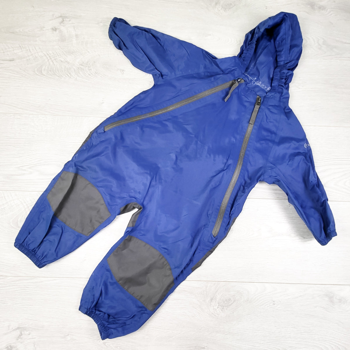 Cloudveil blue one piece rain suit. Size 18 months