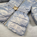 Le Chic metallic hooded puffer coat with soft minky lining. Size 12 months - retails for $140 new
