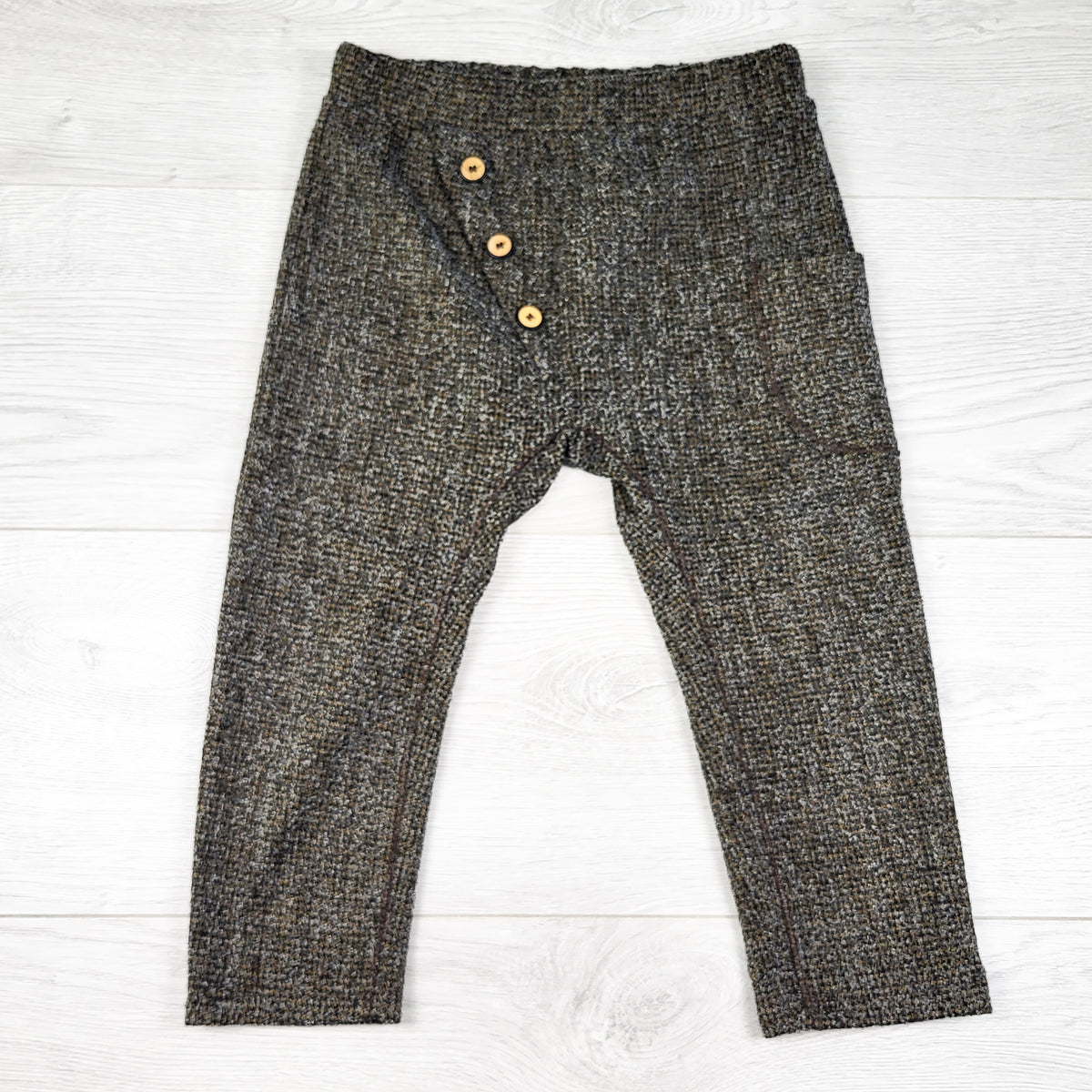 Zara Herringbone Knit Harem Pants. Size 2/3T