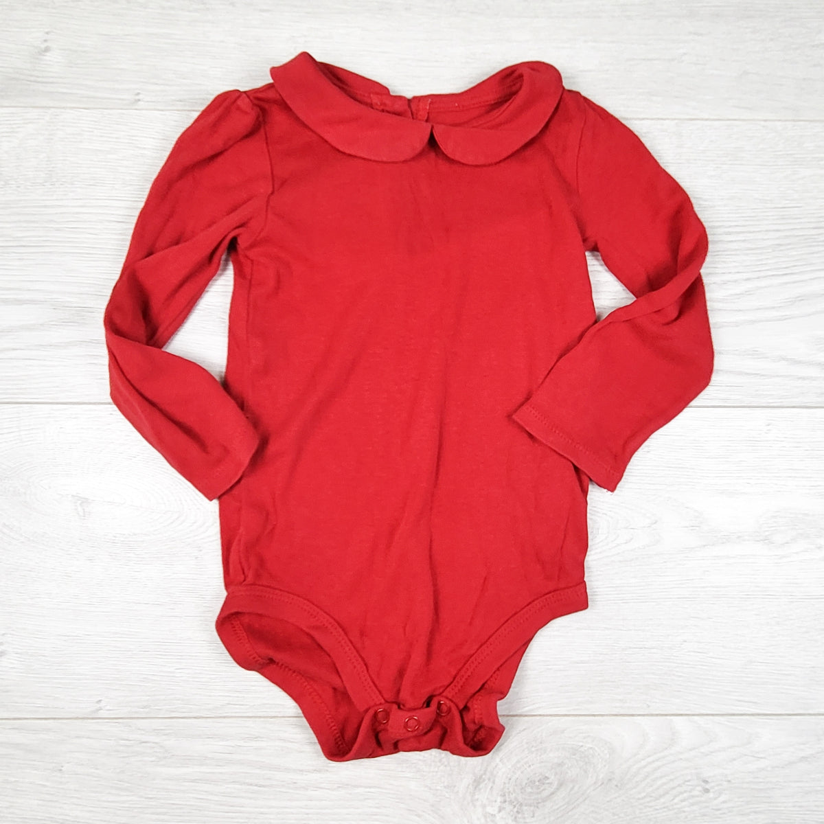 Joe Fresh red collared bodysuit. Size 18-24 months