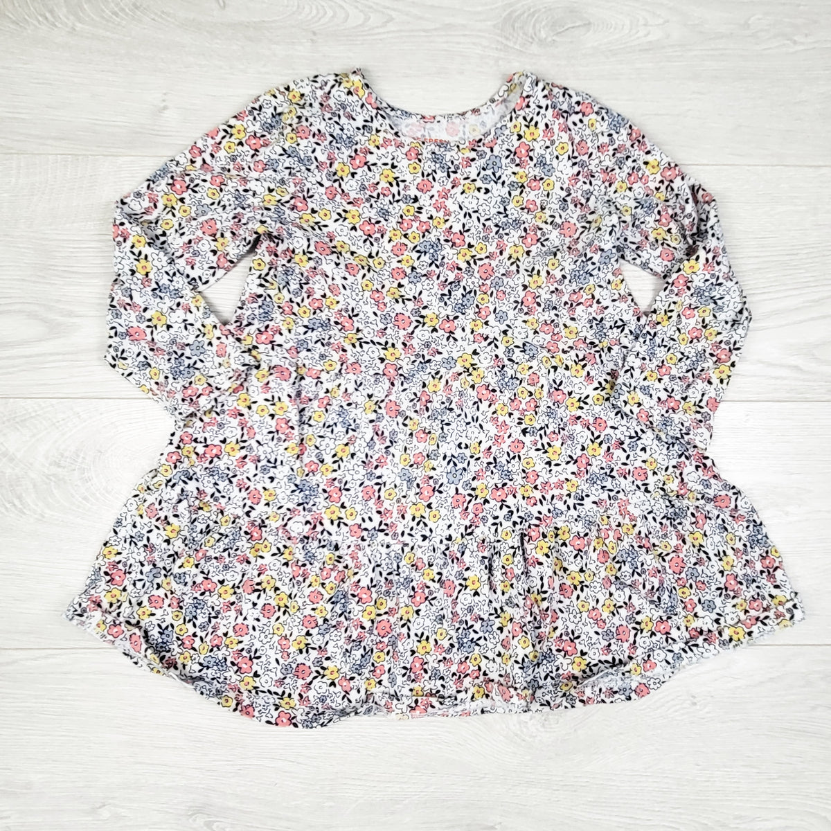 Joe white floral print cotton dress. Size 4T