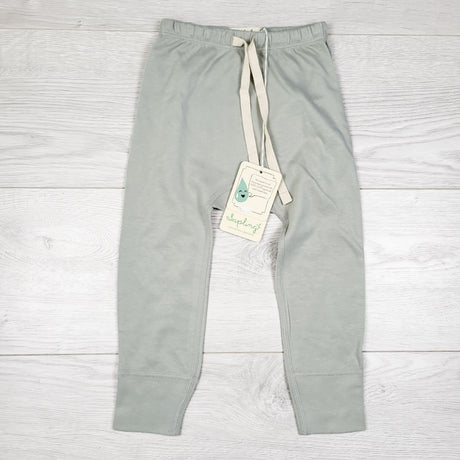 NEW - Sapling organic cotton pants with heart bum in "Dove Grey" colour. Size 12-18 months