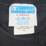 Champion black retro look t-shirt. ADULT XS