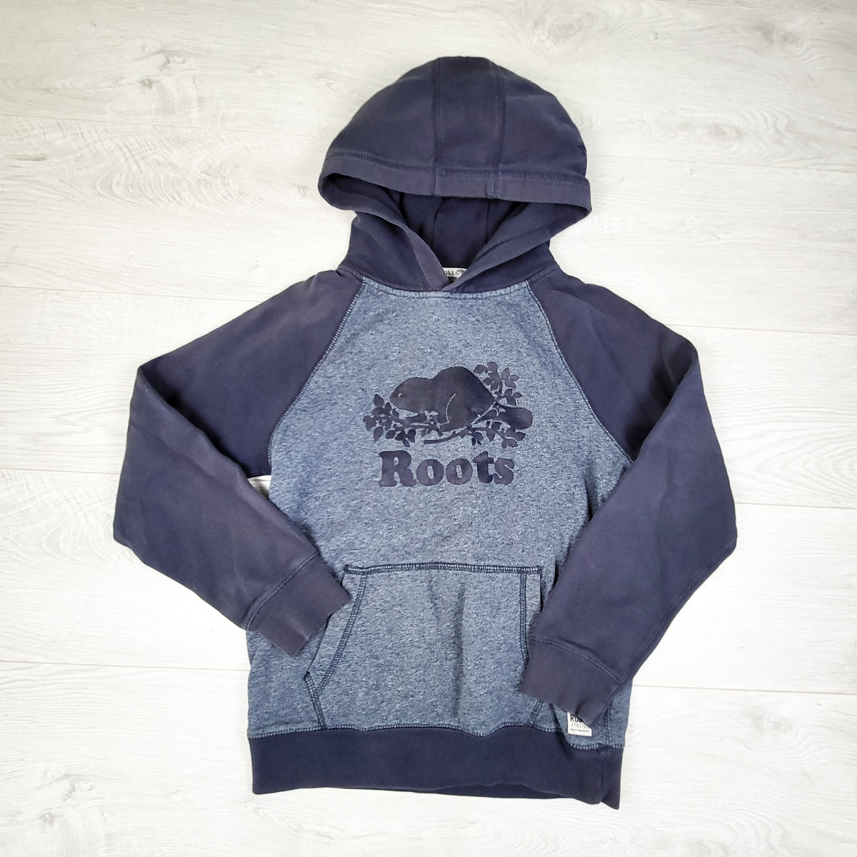 Roots blue pullover hoodie. Size 9/10