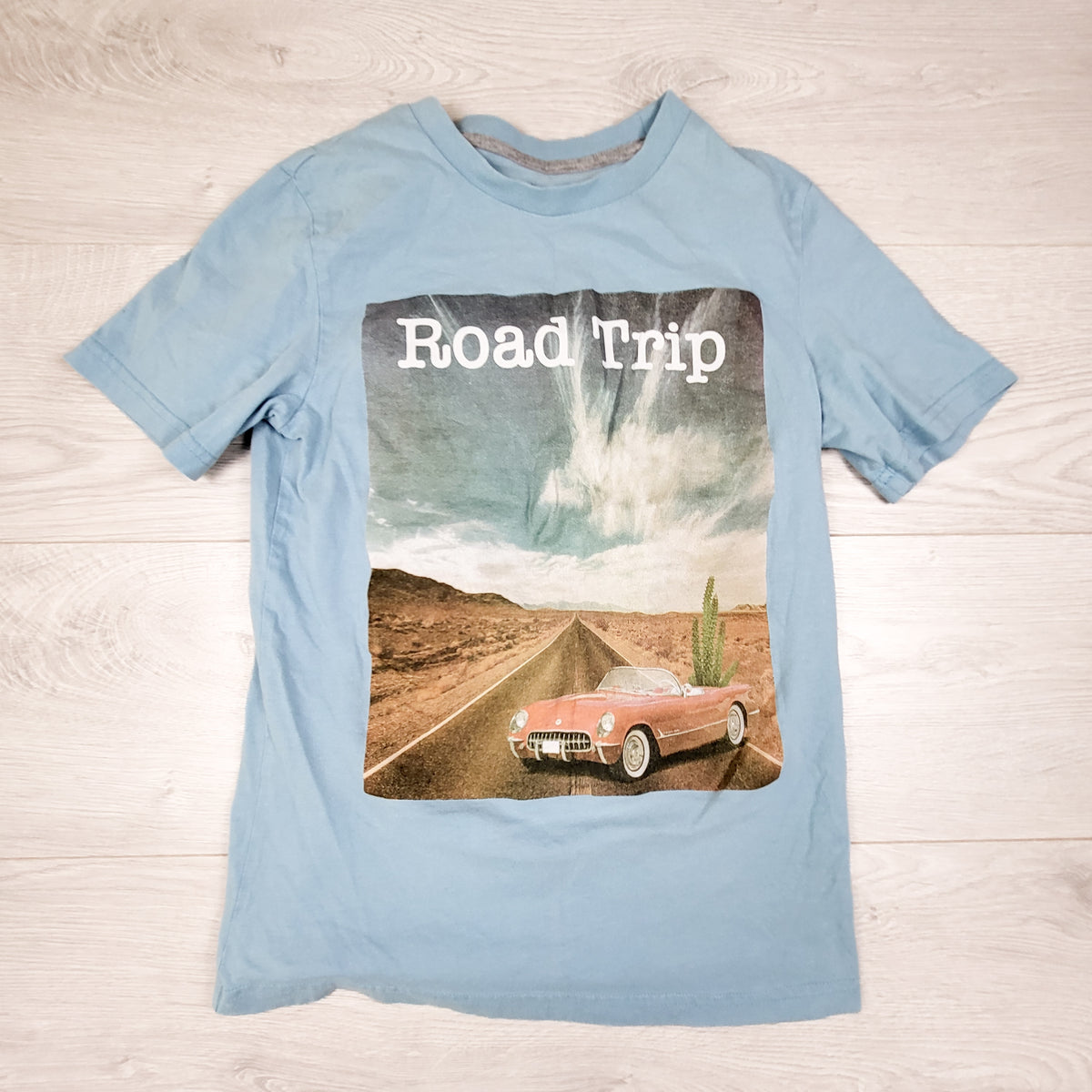 George blue "Road Trip" t-shirt. Size 10/12