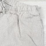 UKids grey and white striped rayon and linen blend pants. Size 14