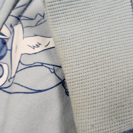 Lilo and Stitch blue zip up hoodie. Size 14/16 - AS IS
