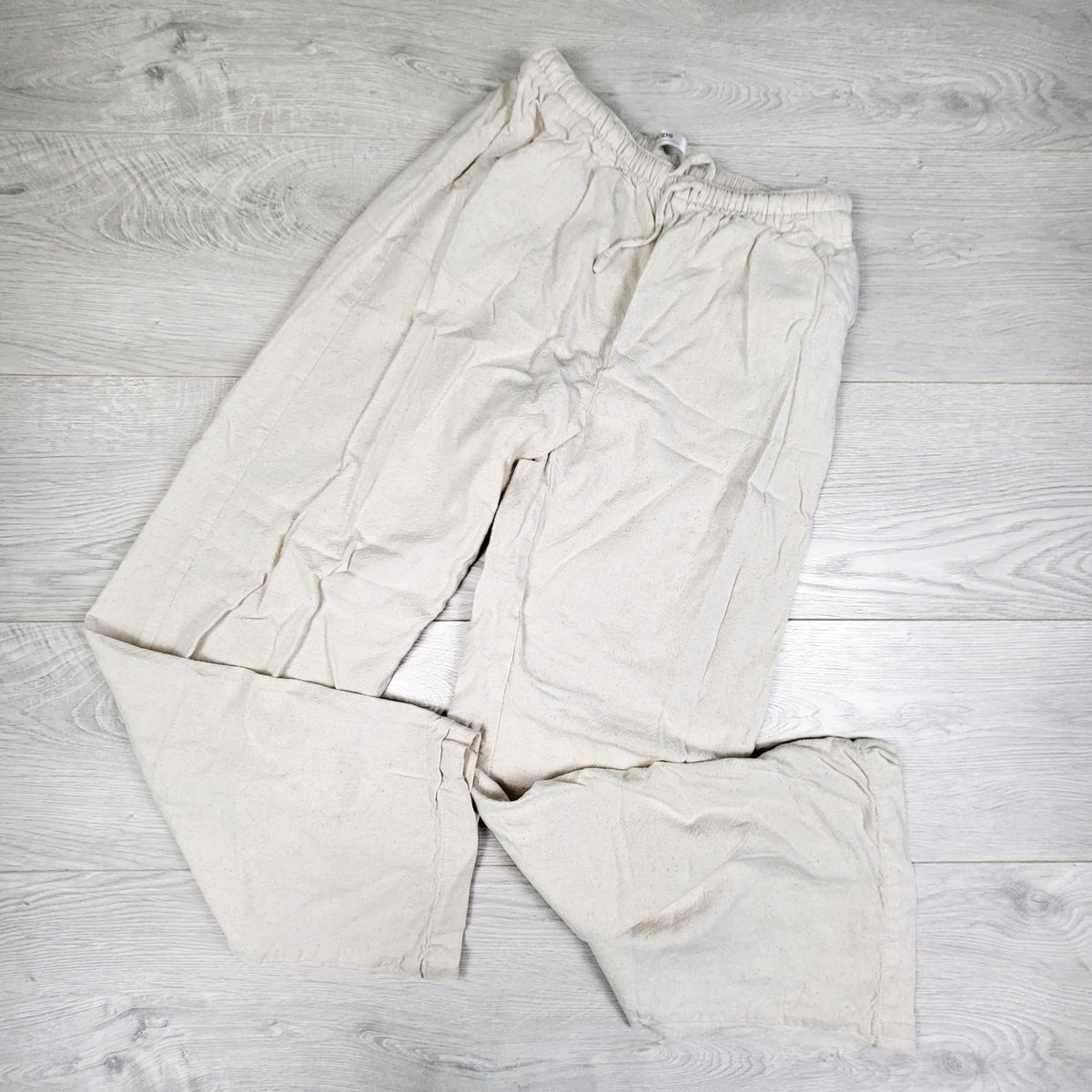 Ukids beige linen / rayon blend pants. Size 14
