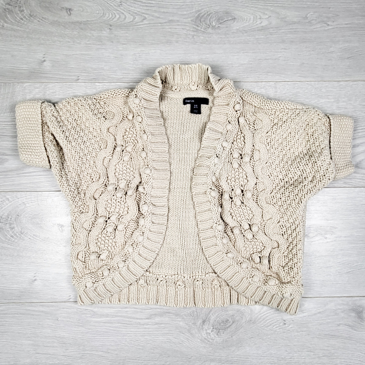 Gap beige shrug style sweater. Size 6/7