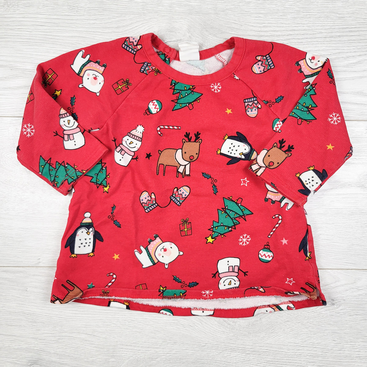 H and M Christmas themed dress. Size 9-12 months