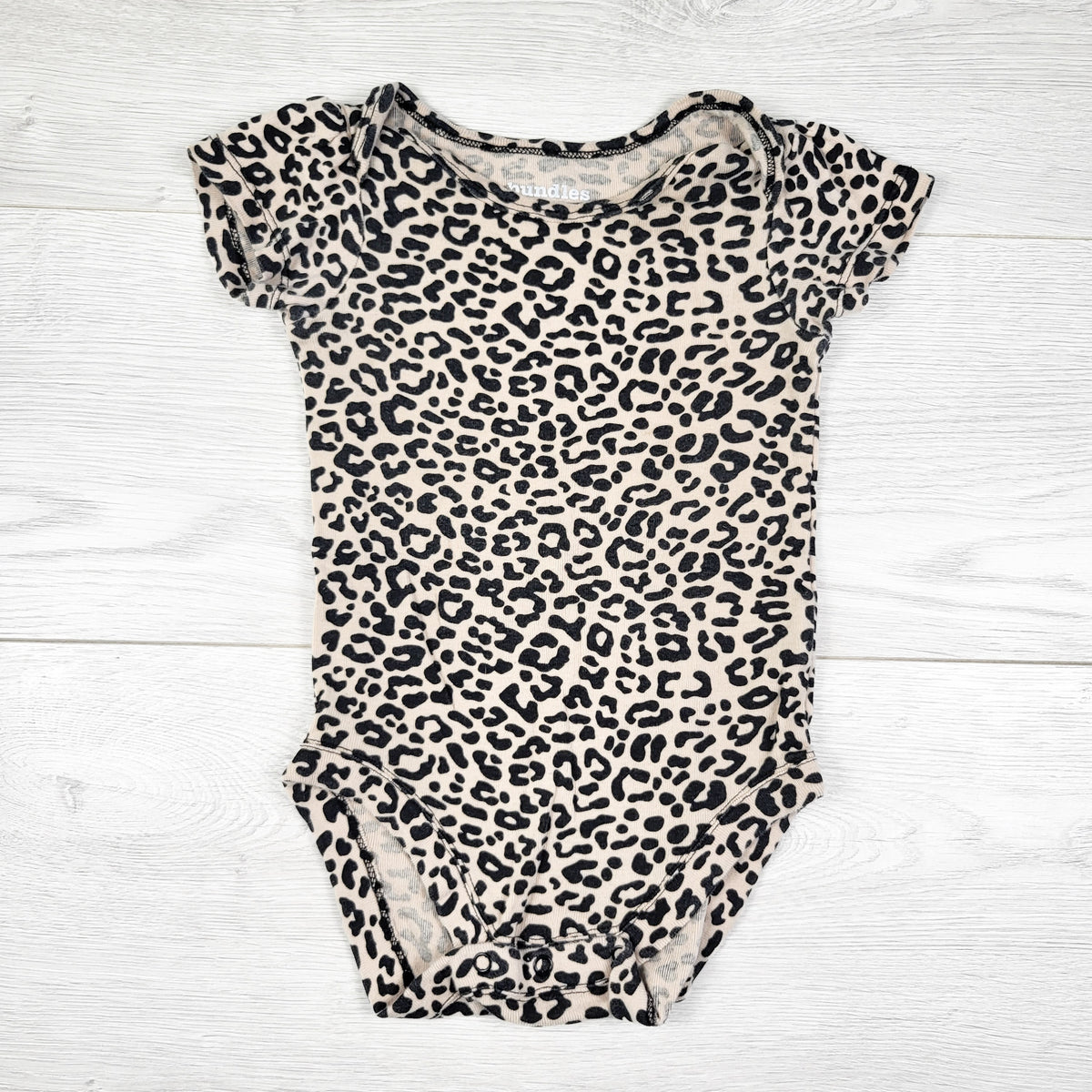 Bundles tan leopard print bodysuit. 12-18 months