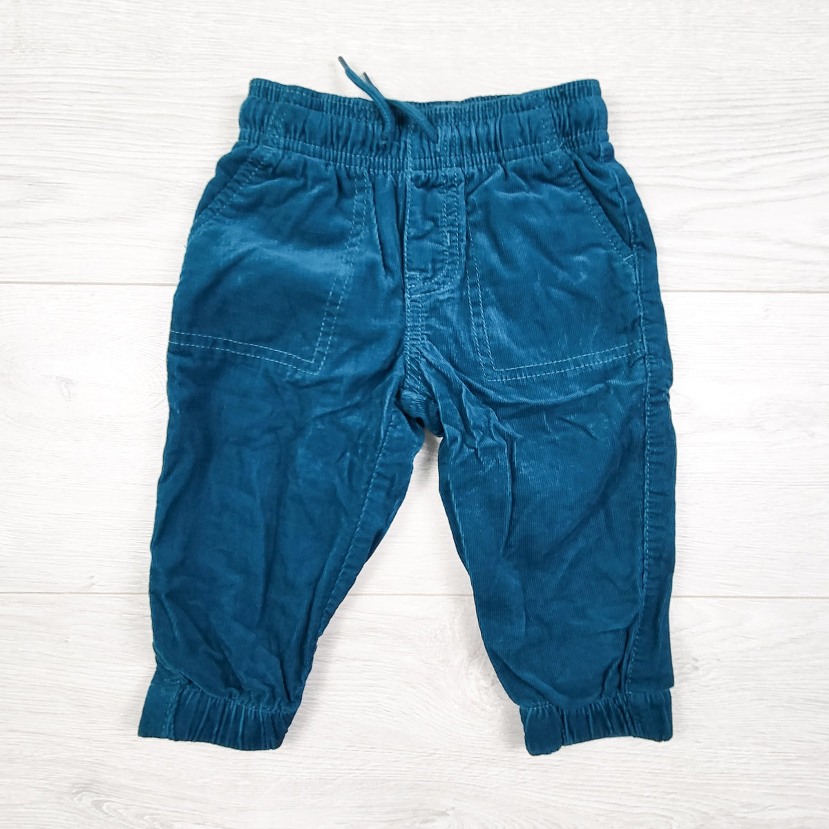Carters teal jersey lined corduroy pants. Size 12 months