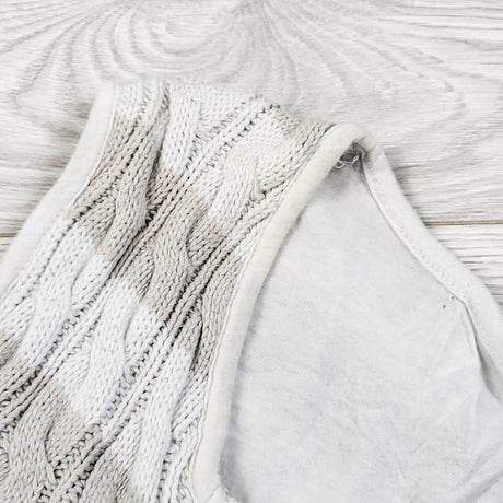 George grey striped cable knit sleep sack. Size 6-12 months - AS IS