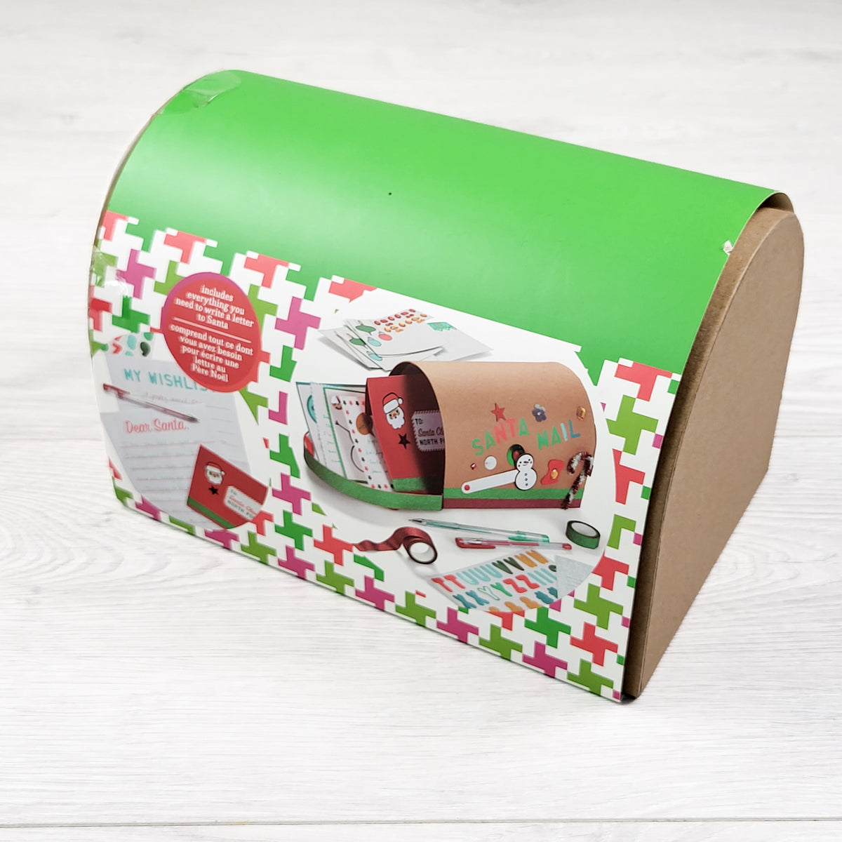 NEW - Kid Made Modern Christmas / Holiday Mailbox Craft & Card Making Kit (sorry, no shipping)