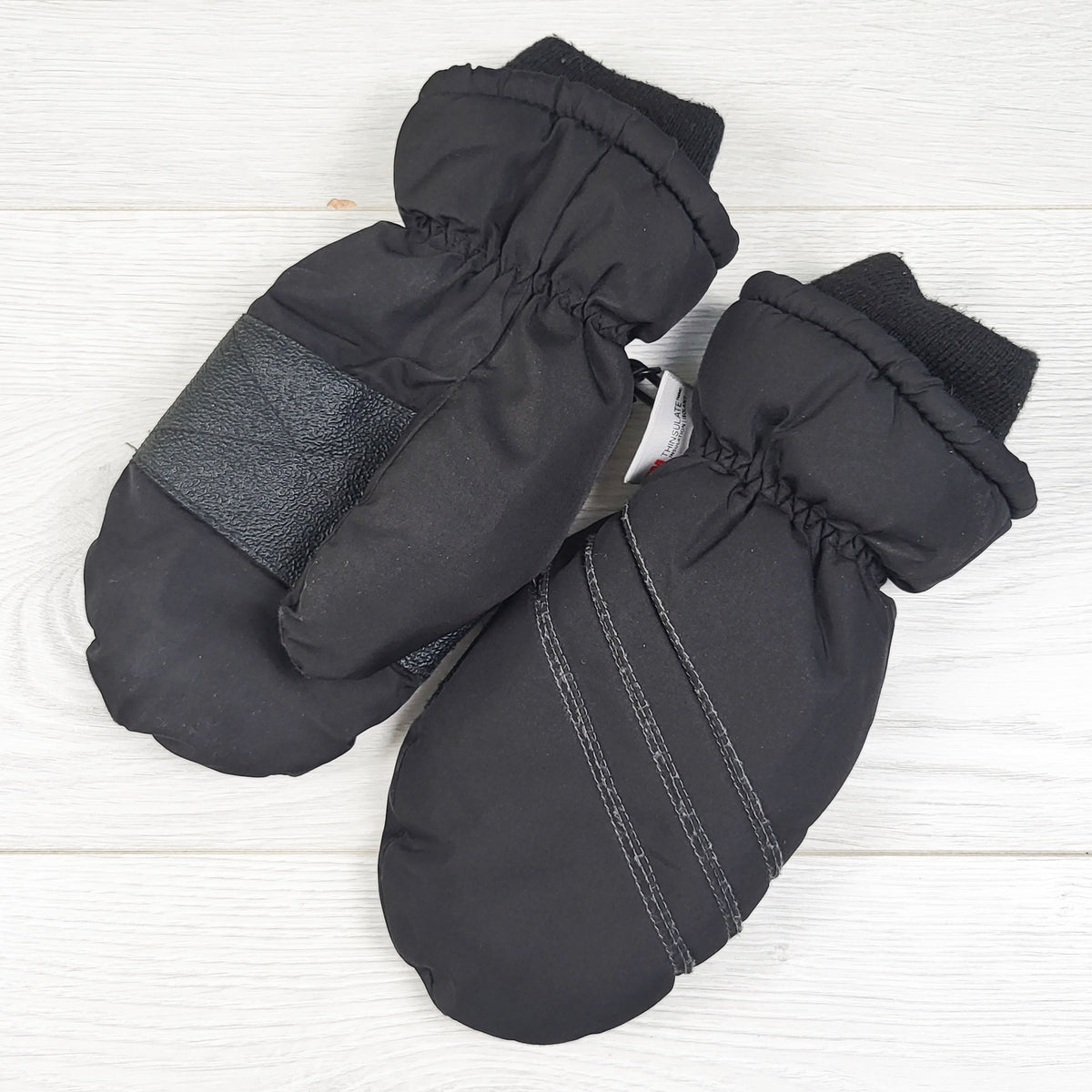 Joe black fleece lined mittens. Size Large/XL