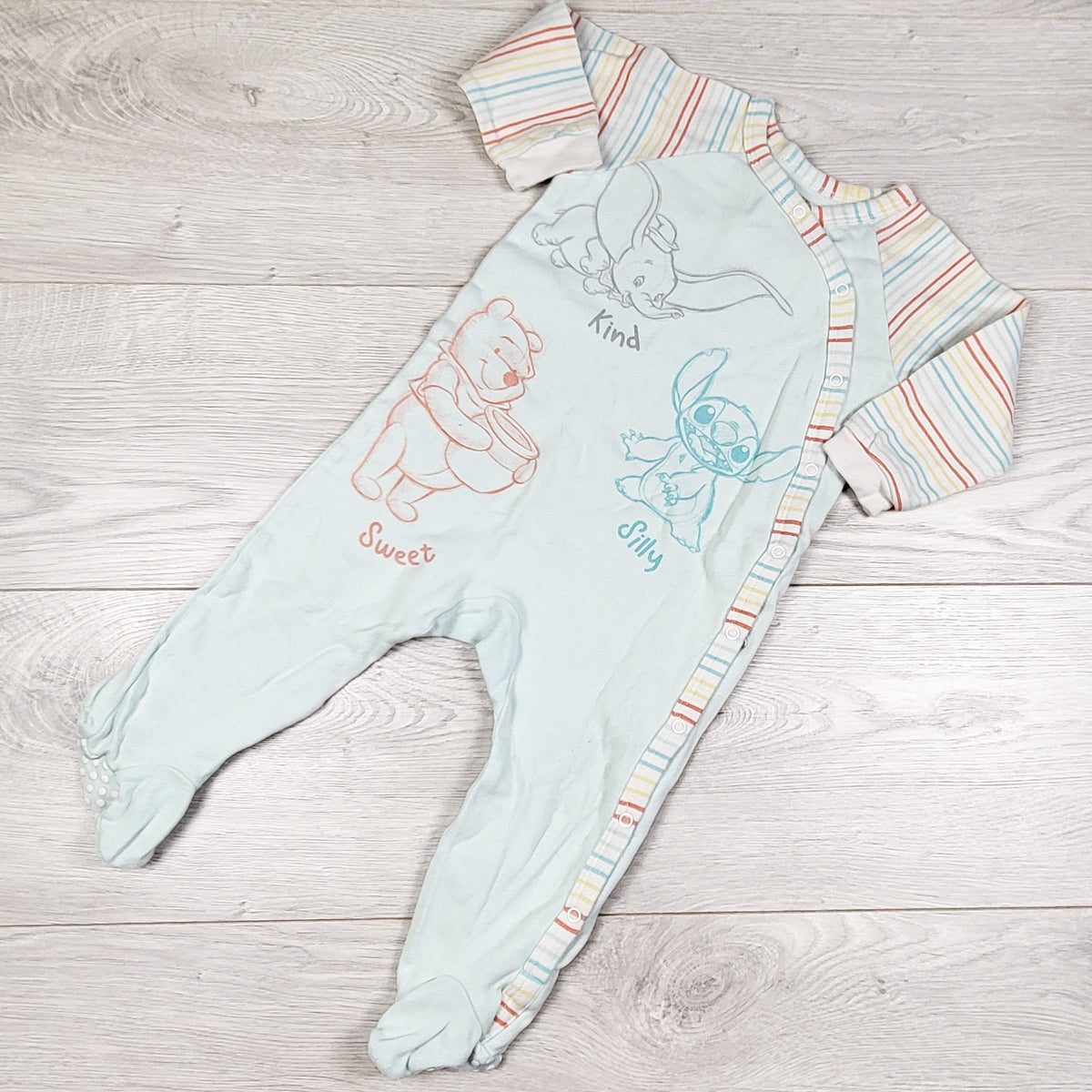Disney light blue Dumbo sleeper. Size 12-18 months