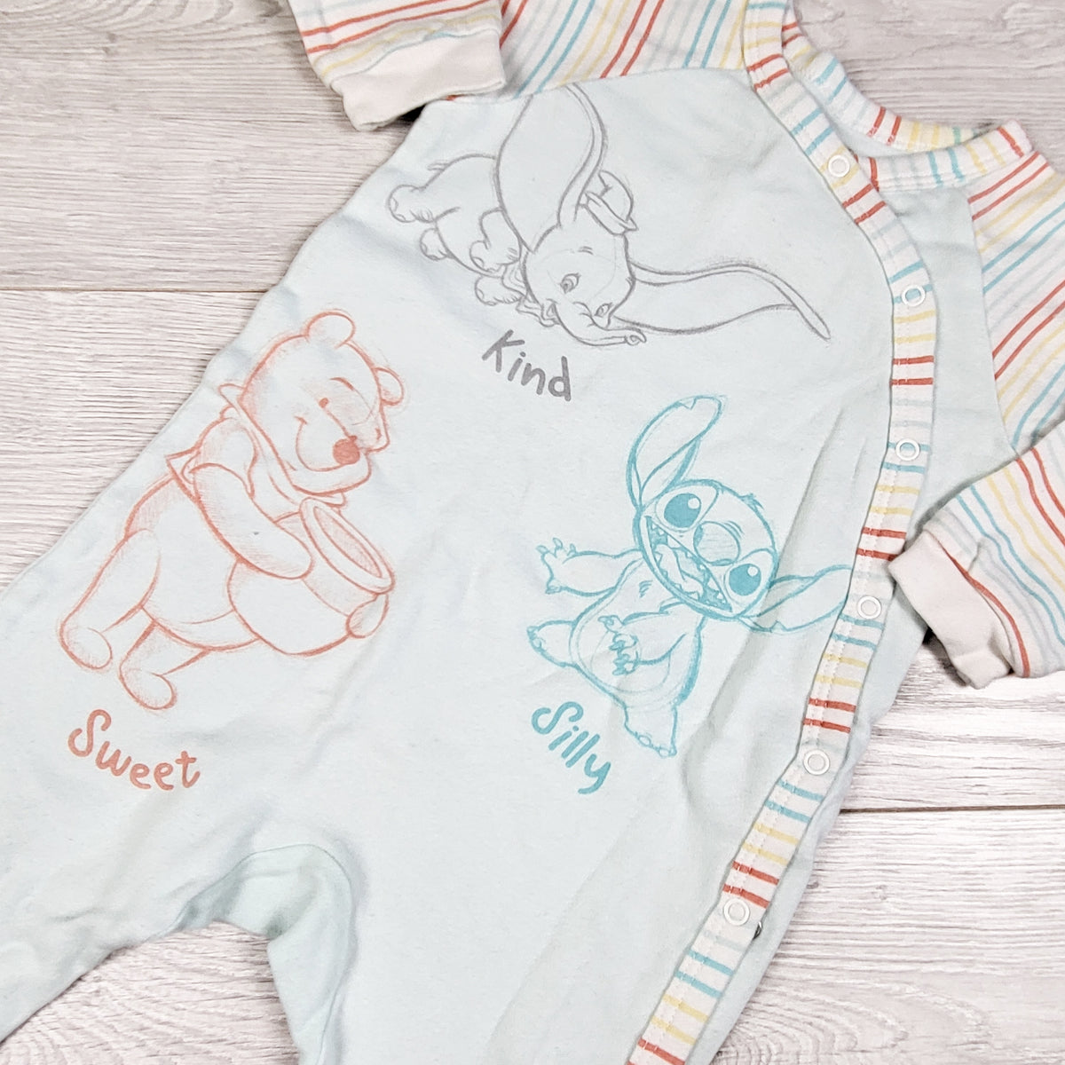 Disney light blue Dumbo sleeper. Size 12-18 months