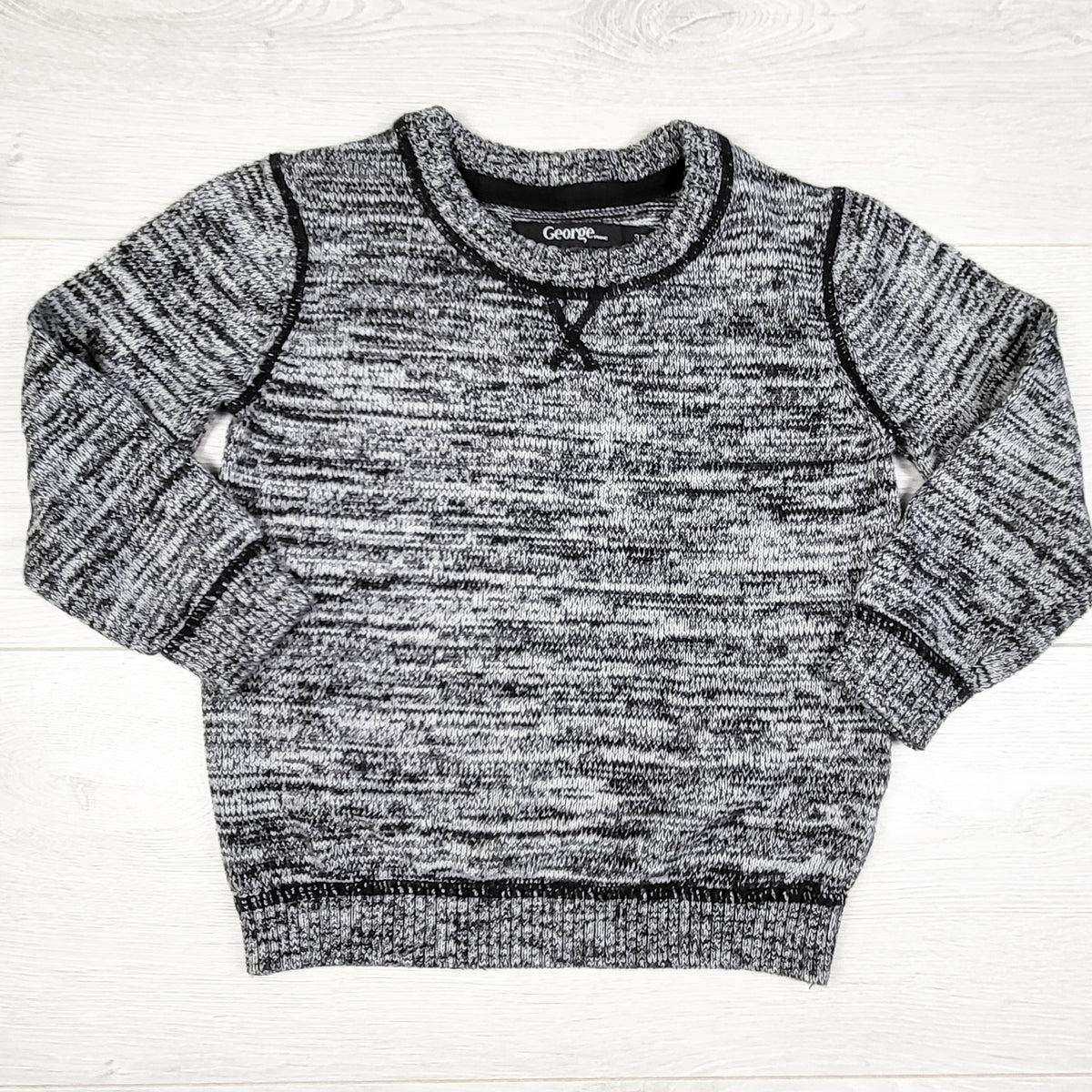 George black and grey marled sweater. Size 3T