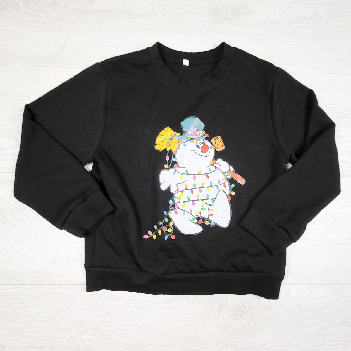 Black Frosty the Snowman sweatshirt. Size 6