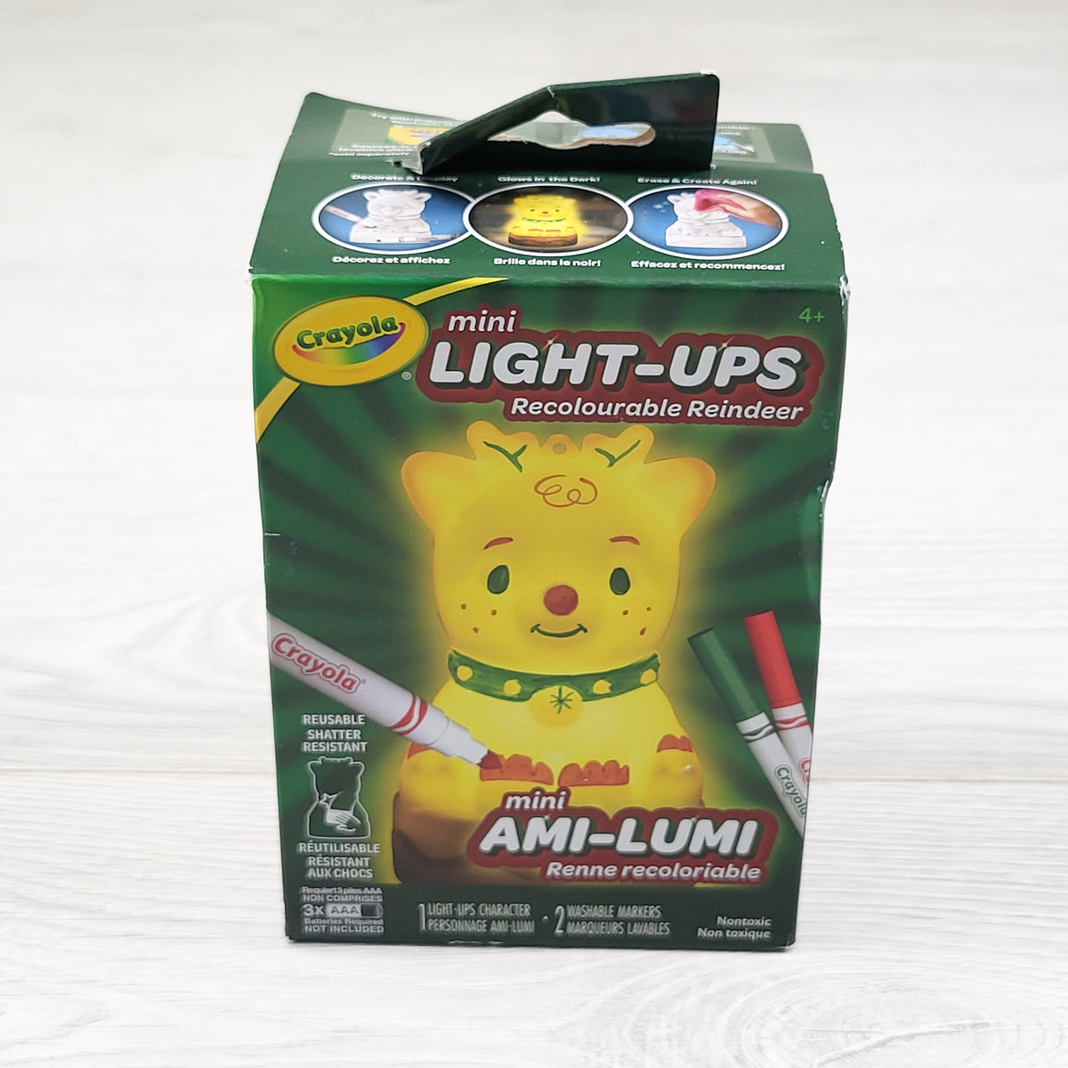 NEW - Crayola Mini Light-Ups Recolourable Reindeer activity kit