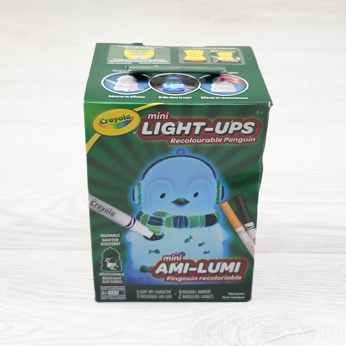 NEW - Crayola Mini Light-Ups Recolourable Penguin activity kit