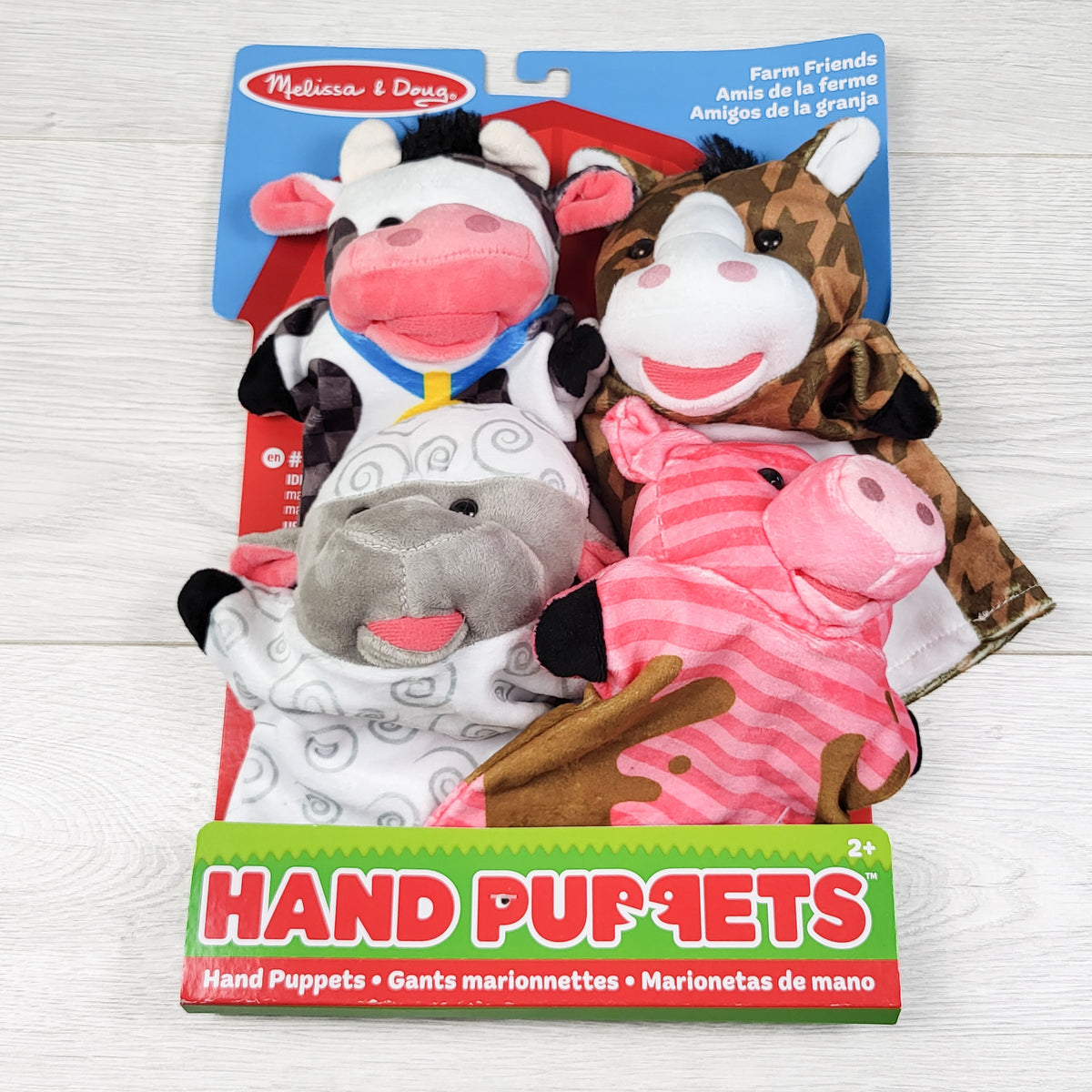 NEW - Melissa & Doug Farm Friends Hand Puppets