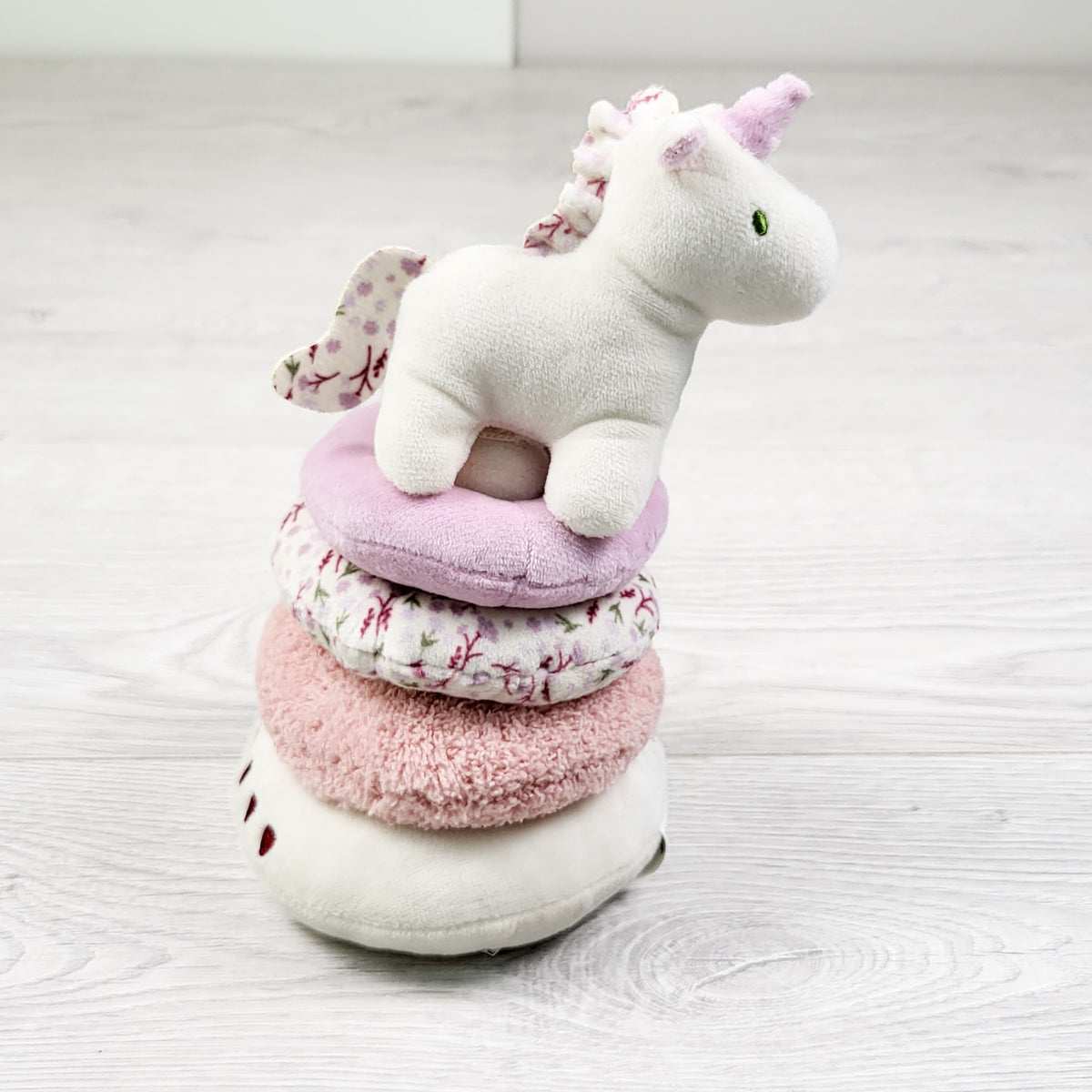 Plush Unicorn Sensory Stacking Ring Toy