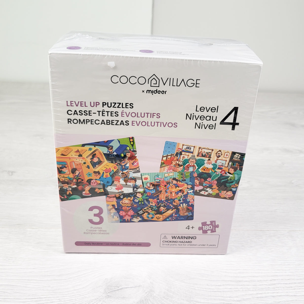 NEW - Coco Village Level Up Puzzles Level 4 - Daily Routine (3 puzzles)