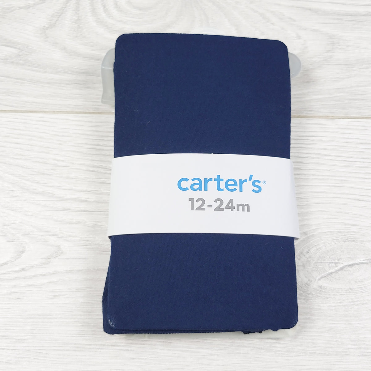 NEW - Carters 2-pack tights (navy and white.) Size 12-24 months