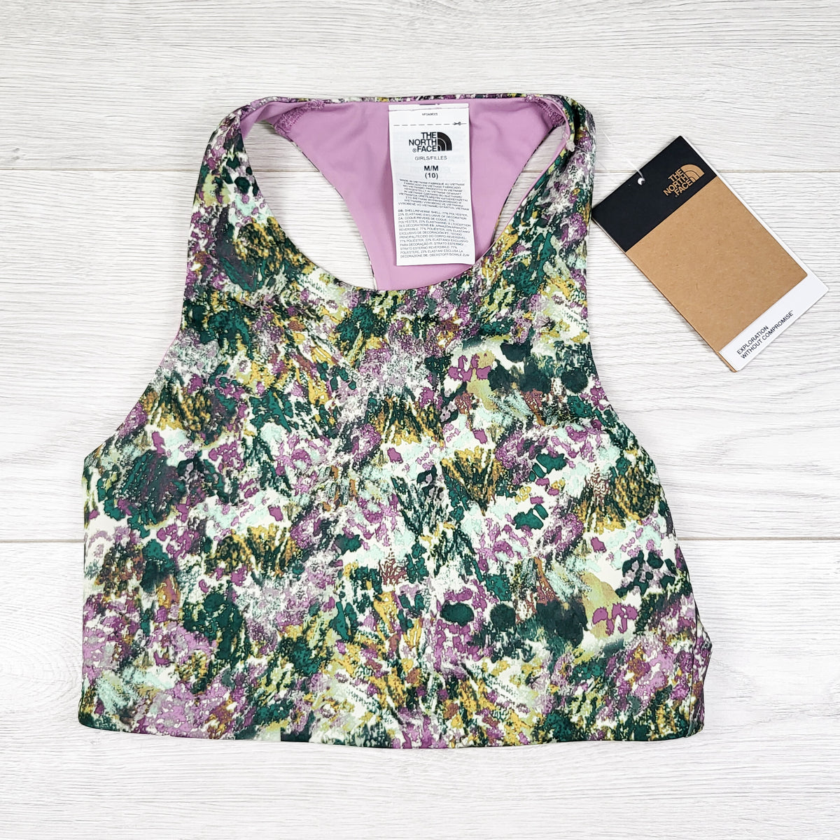 NEW - The North Face Never Stop Reversible Tanklette. Size Medium (10 Years)