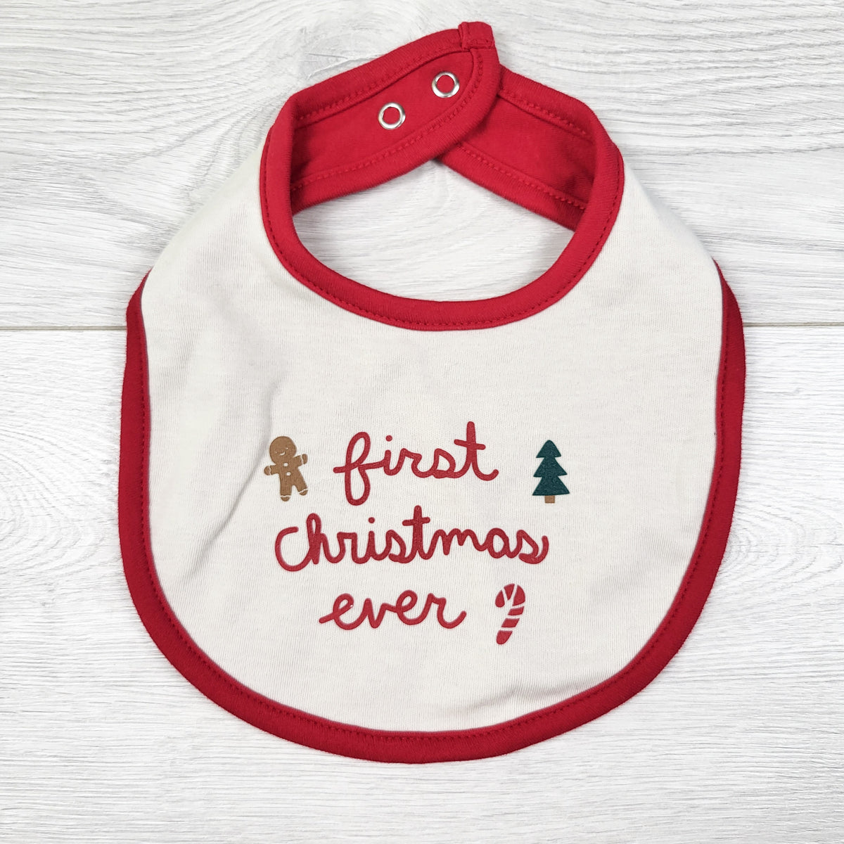 Carters Cotton "First Christmas Ever" Bib