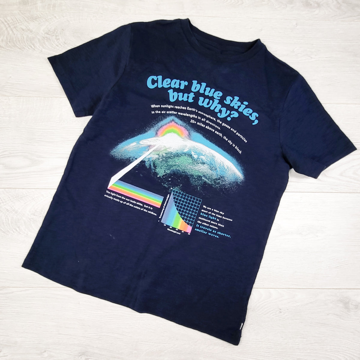 Gap Navy "Clear Blue Skies" T-shirt. Size XL