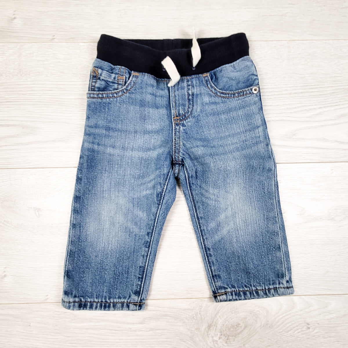 Gap Distressed Denim Pants with Cotton Waistband. Size 12-18 Months
