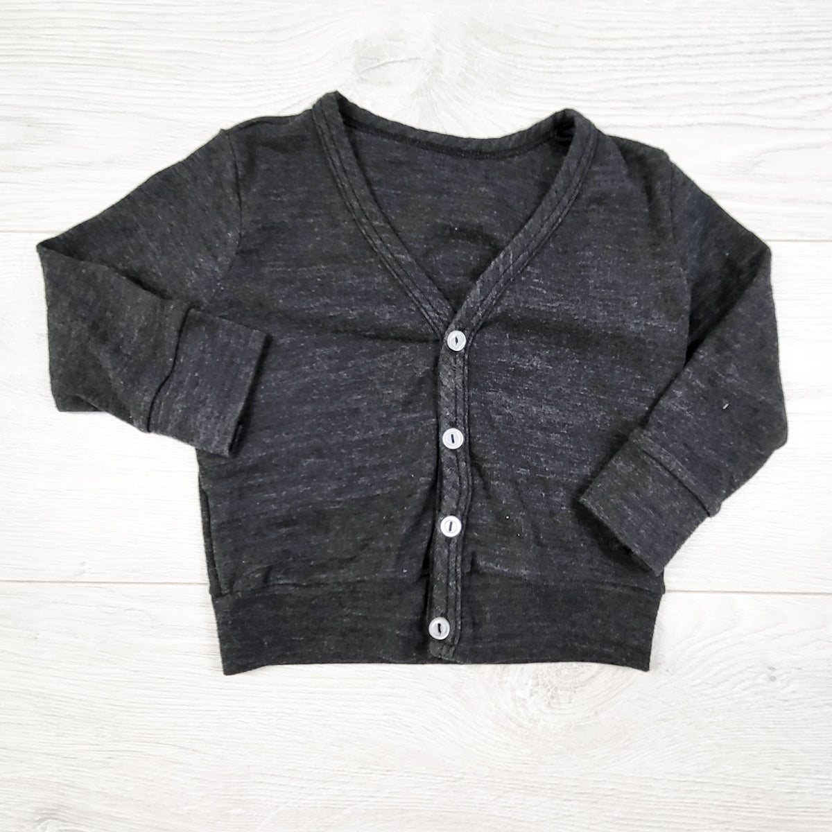 American Apparel Gray Button Down Knit Top. Size 6-12 Months