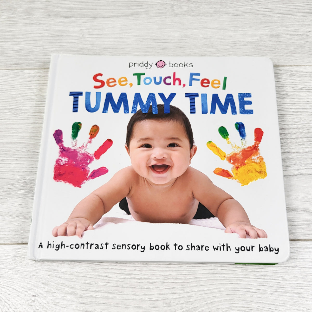 See, Touch, Feel Tummy Time. High Contrast Sensory Book