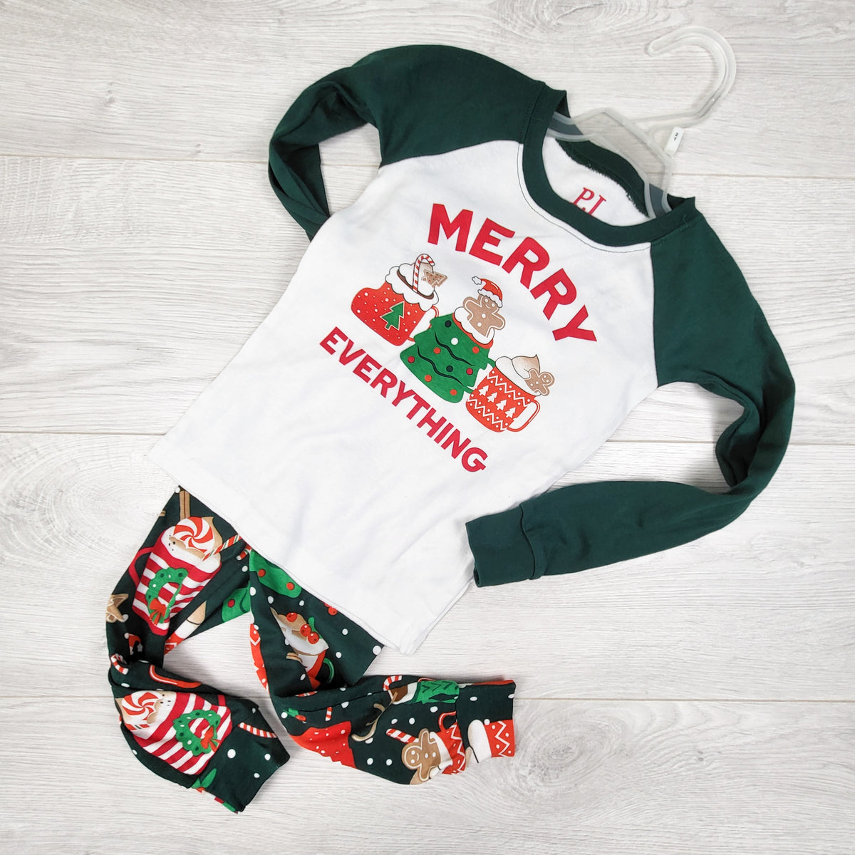 NEW - Children's Place 2pc "Merry Everything" 2pc PJs. Size 2T