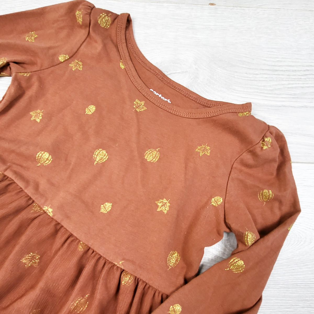 Child of Mine Rust Orange Dress With Pumpkins. Size 3T