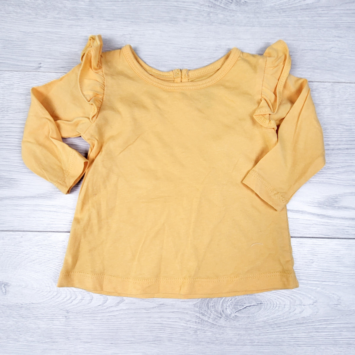 George Yellow Long Sleeve Top. Size 0-3 Months