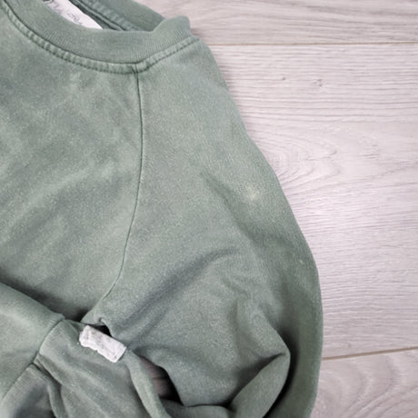 I Dig Denim Green Organic Cotton Romper. Size 12-18 Months- AS IS.  Retails for $90 new