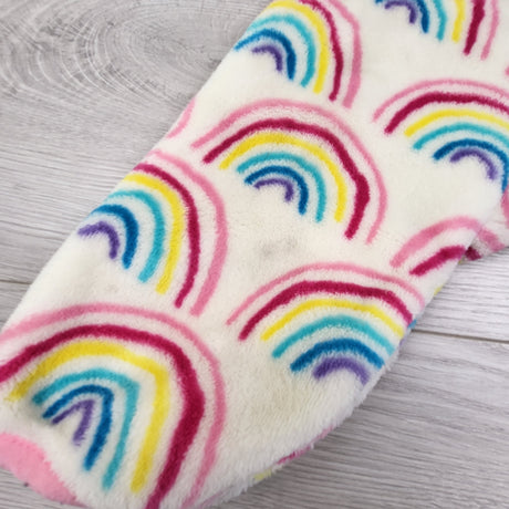 Hatley Plush Rainbow Print Bunting / Pram Suit. Size 18-24 Months - AS IS