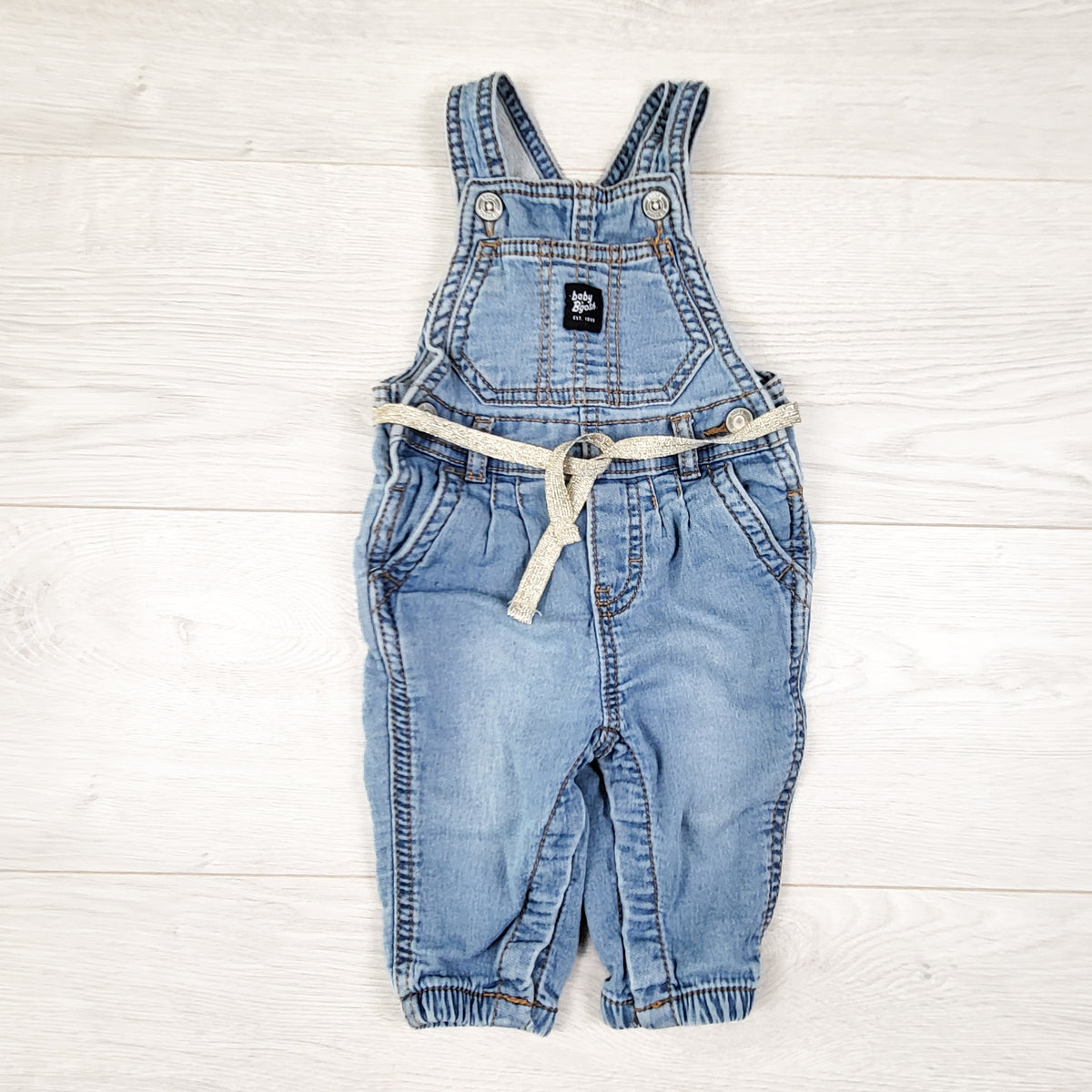 Oshkosh Denim Overalls. Size 6 months