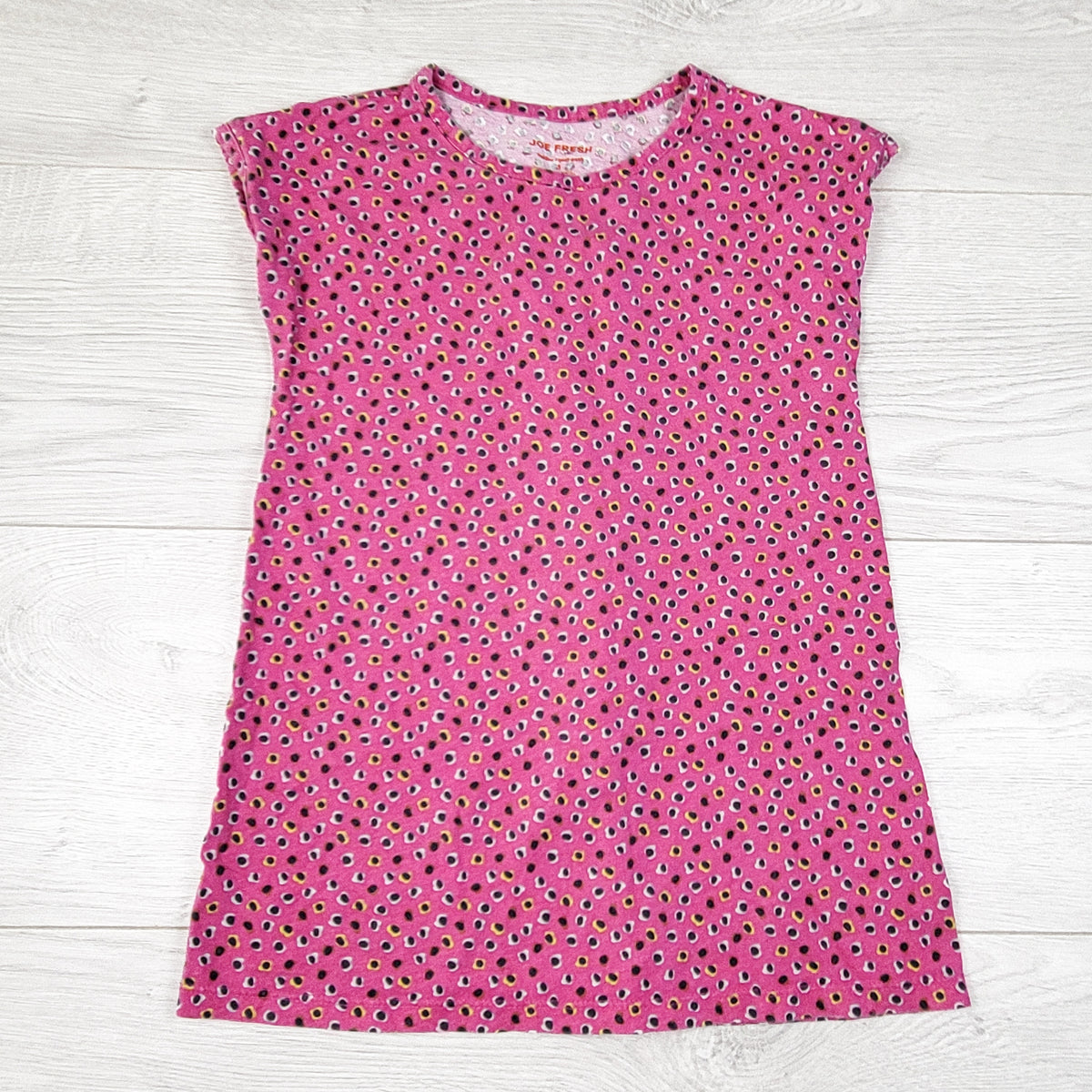 Joe Pink Patterned Cotton Dress. Size 3T