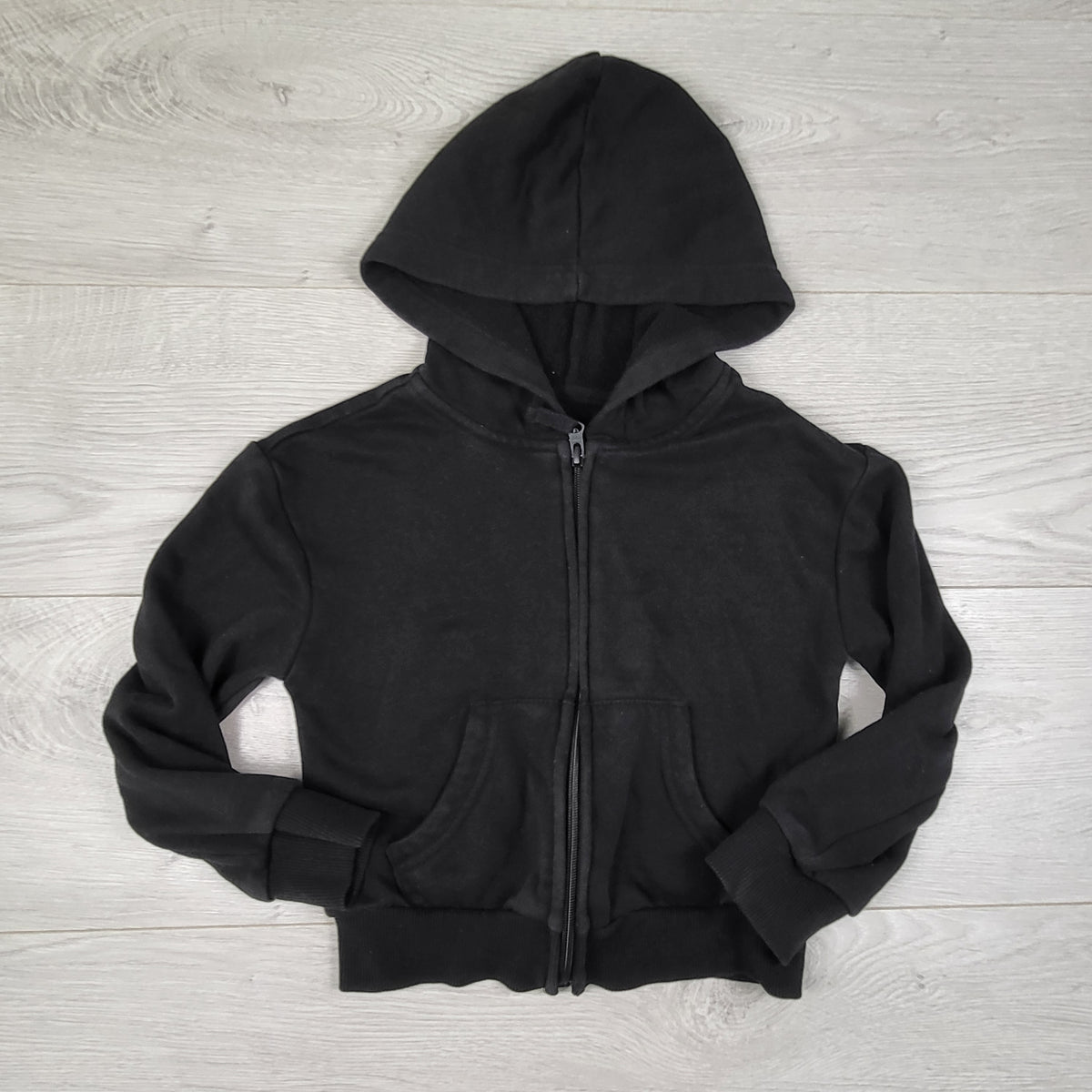 George Black Zip Up Hoodie. Size 4/5T