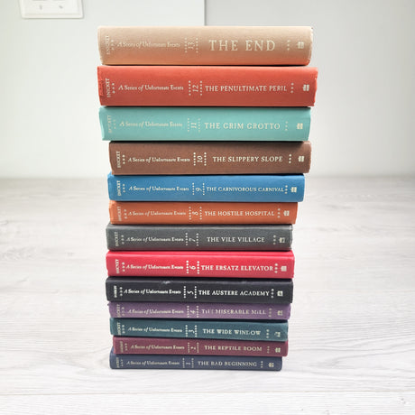 Complete 13-book hardcover collection of A Series of Unfortunate Events by Lemony Snicket  (NO SHIPPING)