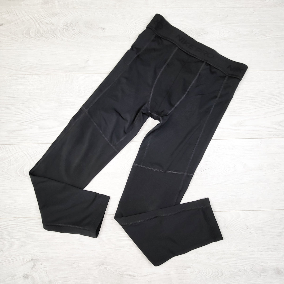Nike Black Pro Dri-FIT athletic compression tights. Size medium