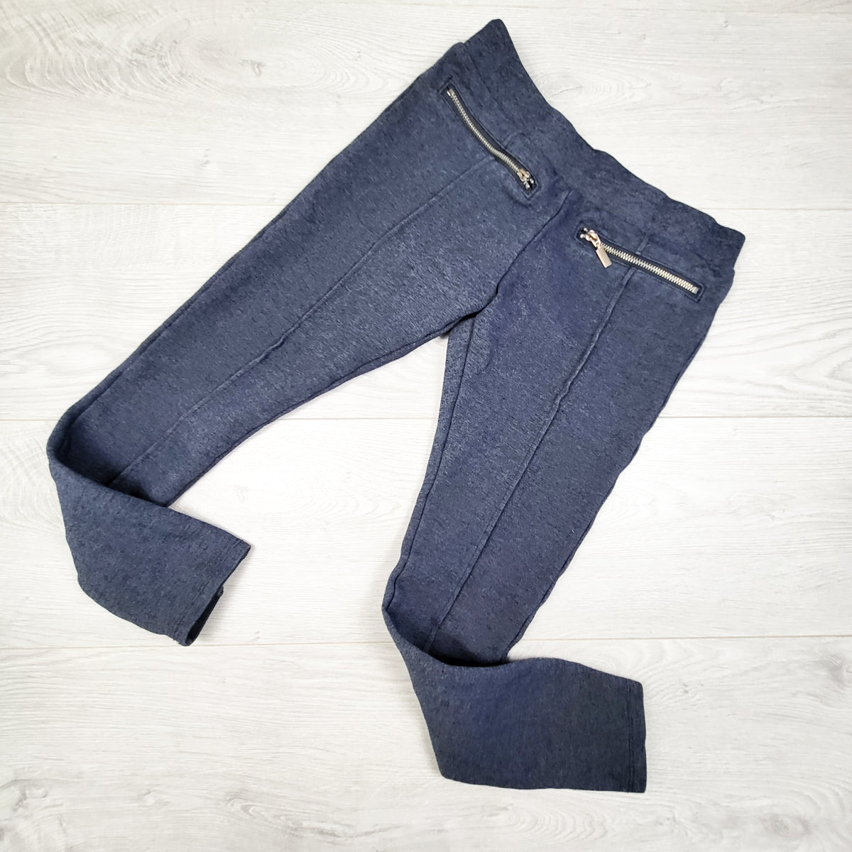 George blue Moto style leggings. Size 10/12