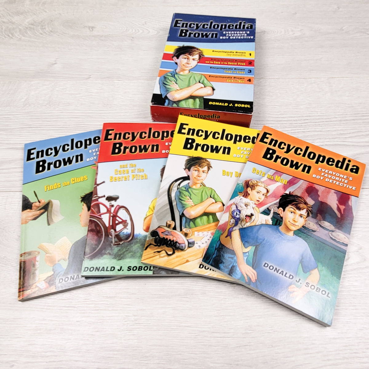 Encyclopedia Brown soft cover chapter book box set