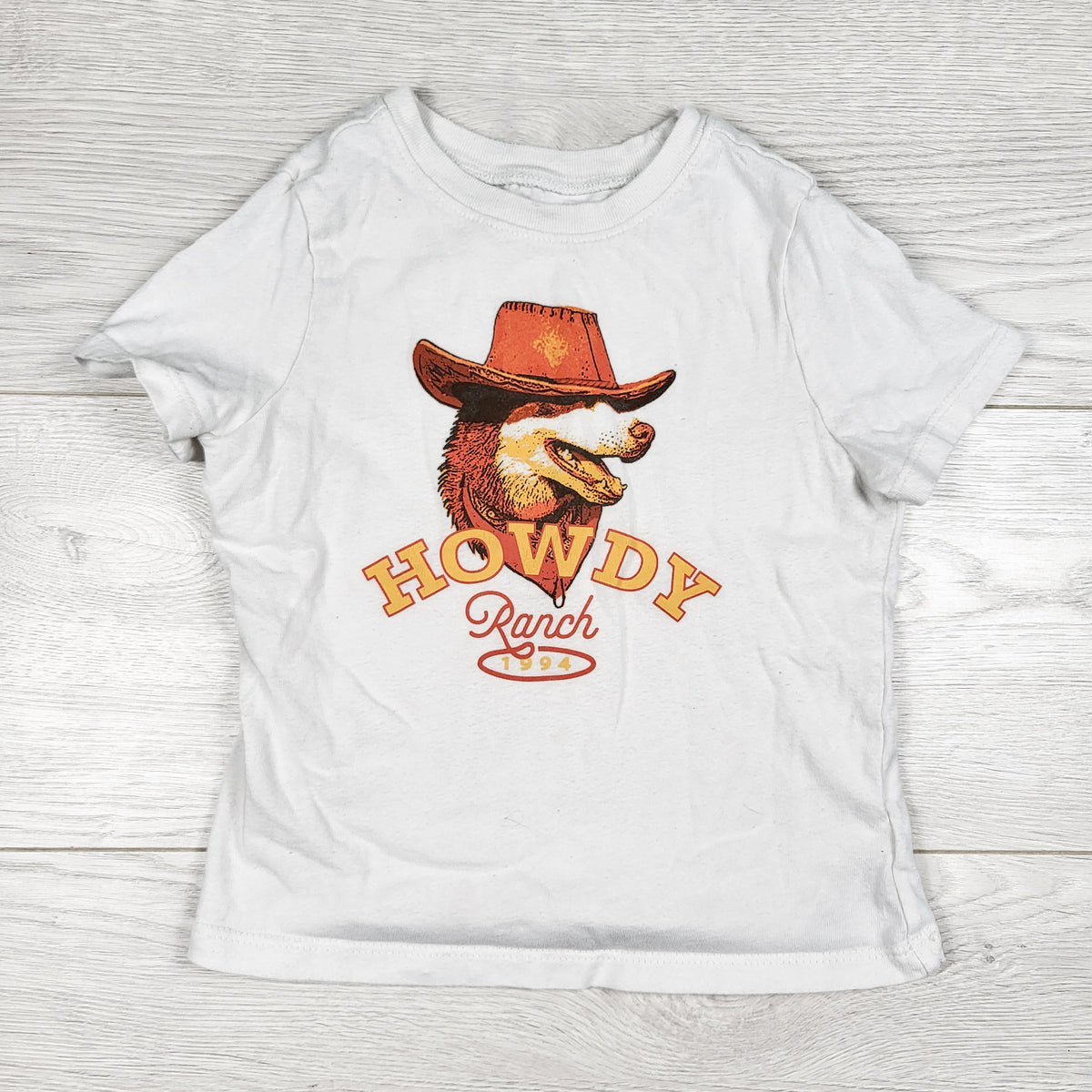 Old Navy white "Howdy Ranch" t-shirt. Size 3T