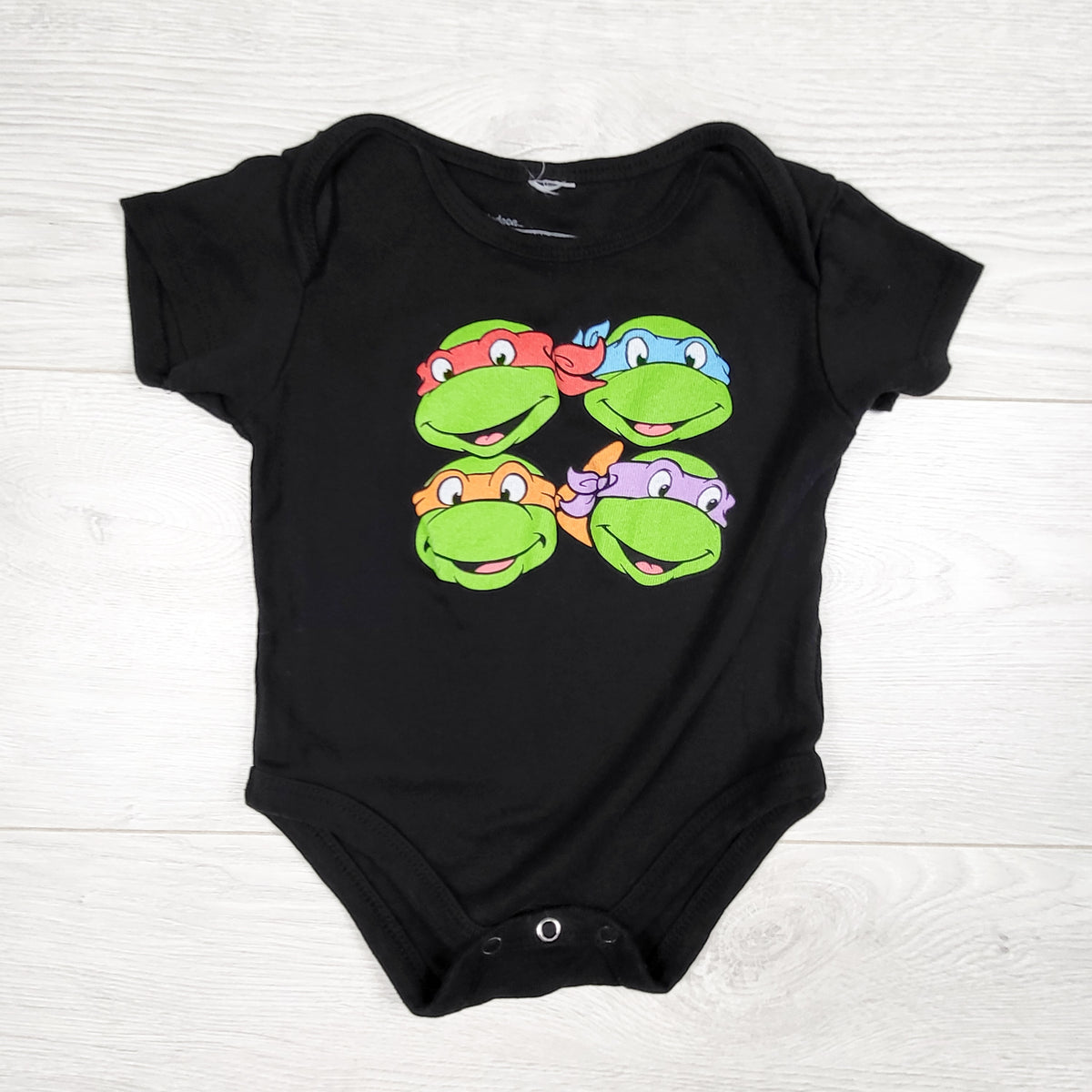Black Teenage Mutant Ninja Turtles bodysuit. Size 6-12 months