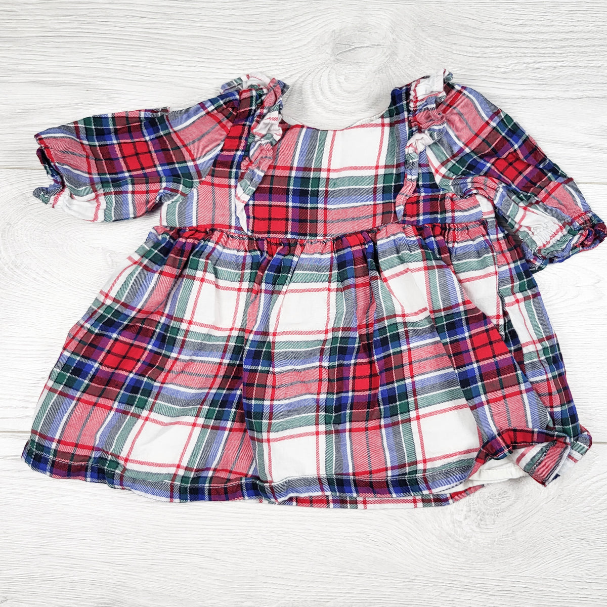 Gap plaid dress. Size 0-3 months